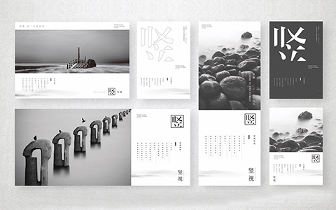 豎視科技品牌視覺設計傳媒LOGO設計